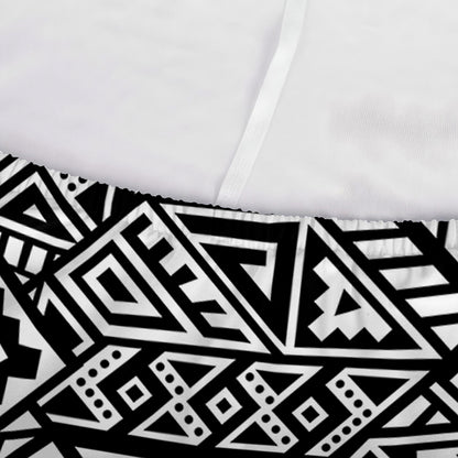 Black And White African Inspired Print Sofa Cover