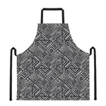 Black And White African Tribal Print Apron