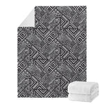 Black And White African Tribal Print Blanket