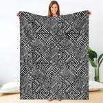 Black And White African Tribal Print Blanket