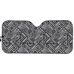 Black And White African Tribal Print Car Sun Shade