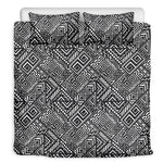 Black And White African Tribal Print Duvet Cover Bedding Set