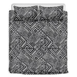 Black And White African Tribal Print Duvet Cover Bedding Set