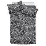 Black And White African Tribal Print Duvet Cover Bedding Set