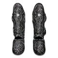 Black And White African Tribal Print Muay Thai Shin Guards