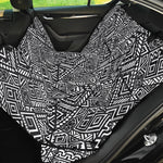 Black And White African Tribal Print Pet Car Back Seat Cover