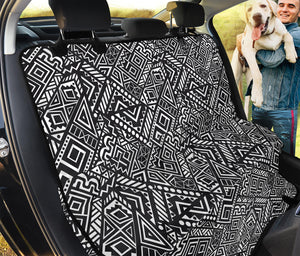 Black And White African Tribal Print Pet Car Back Seat Cover