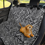 Black And White African Tribal Print Pet Car Back Seat Cover