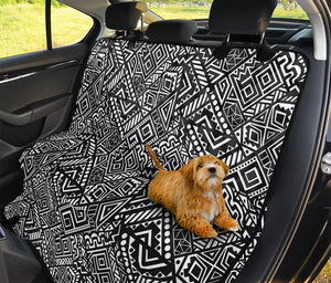 Black And White African Tribal Print Pet Car Back Seat Cover