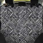 Black And White African Tribal Print Pet Car Back Seat Cover