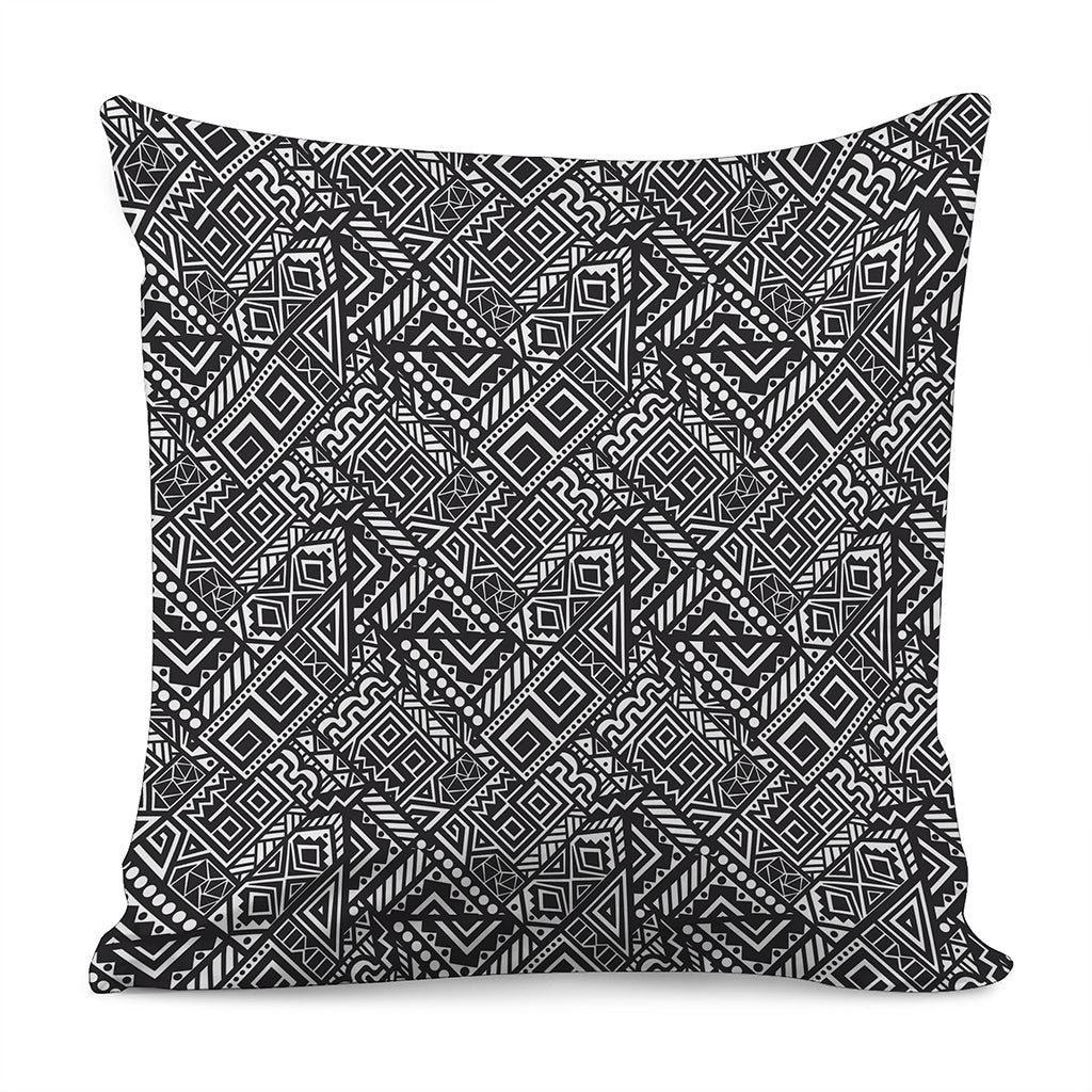 Black And White African Tribal Print Pillow Cover