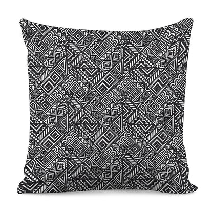 Black And White African Tribal Print Pillow Cover