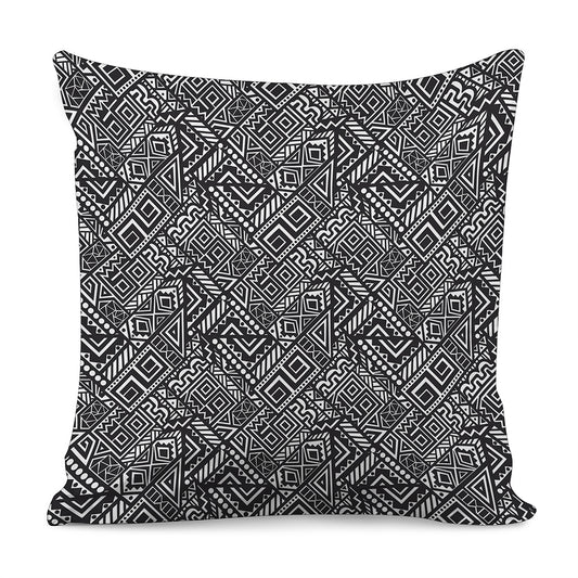 Black And White African Tribal Print Pillow Cover