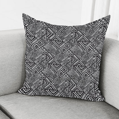 Black And White African Tribal Print Pillow Cover