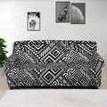 Black And White African Tribal Print Sofa Cover