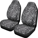 Black And White African Tribal Print Universal Fit Car Seat Covers