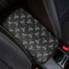 Black And White Alien Print Car Center Console Cover