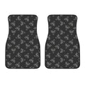 Black And White Alien Print Front Car Floor Mats
