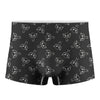 Black And White Alien Print Men's Boxer Briefs