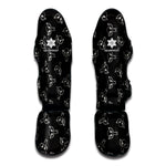 Black And White Alien Print Muay Thai Shin Guard