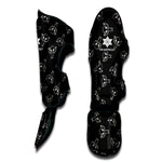 Black And White Alien Print Muay Thai Shin Guard