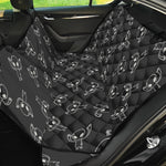 Black And White Alien Print Pet Car Back Seat Cover