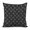 Black And White Alien Print Pillow Cover