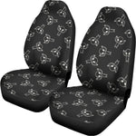 Black And White Alien Print Universal Fit Car Seat Covers