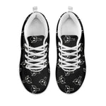 Black And White Alien Print White Sneakers