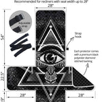 Black And White All Seeing Eye Print Recliner Protector