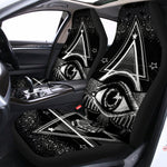 Black And White All Seeing Eye Print Universal Fit Car Seat Covers
