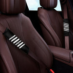 Black And White American Flag Print Car Seat Belt Covers