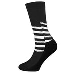 Black And White American Flag Print Crew Socks