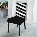 Black And White American Flag Print Dining Chair Slipcover