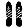 Black And White American Flag Print Muay Thai Shin Guards