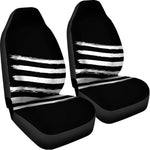 Black And White American Flag Print Universal Fit Car Seat Covers