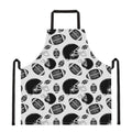 Black And White American Football Print Apron