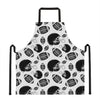 Black And White American Football Print Apron