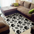 Black And White American Football Print Floor Mat