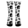 Black And White American Football Print Crew Socks