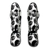 Black And White American Football Print Muay Thai Shin Guard