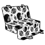 Black And White American Football Print Pet Car Back Seat Cover