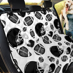 Black And White American Football Print Pet Car Back Seat Cover