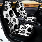 Black And White American Football Print Universal Fit Car Seat Covers