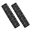 Black And White Anchor Pattern Print Car Seat Belt Covers
