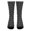 Black And White Anchor Pattern Print Crew Socks