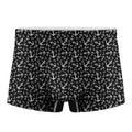 Black And White Anchor Pattern Print Men's Boxer Briefs
