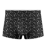 Black And White Anchor Pattern Print Men's Boxer Briefs