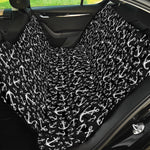 Black And White Anchor Pattern Print Pet Car Back Seat Cover