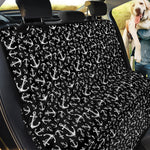 Black And White Anchor Pattern Print Pet Car Back Seat Cover